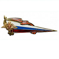 Уголок на берет РА триколор большой