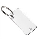 Брелок из переработанного алюминия Convert, серебро, фото 3