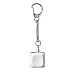 Брелок PUSH ME с LED подсветкой, белый, фото 2