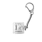 Брелок PUSH ME с LED подсветкой, белый, фото 3