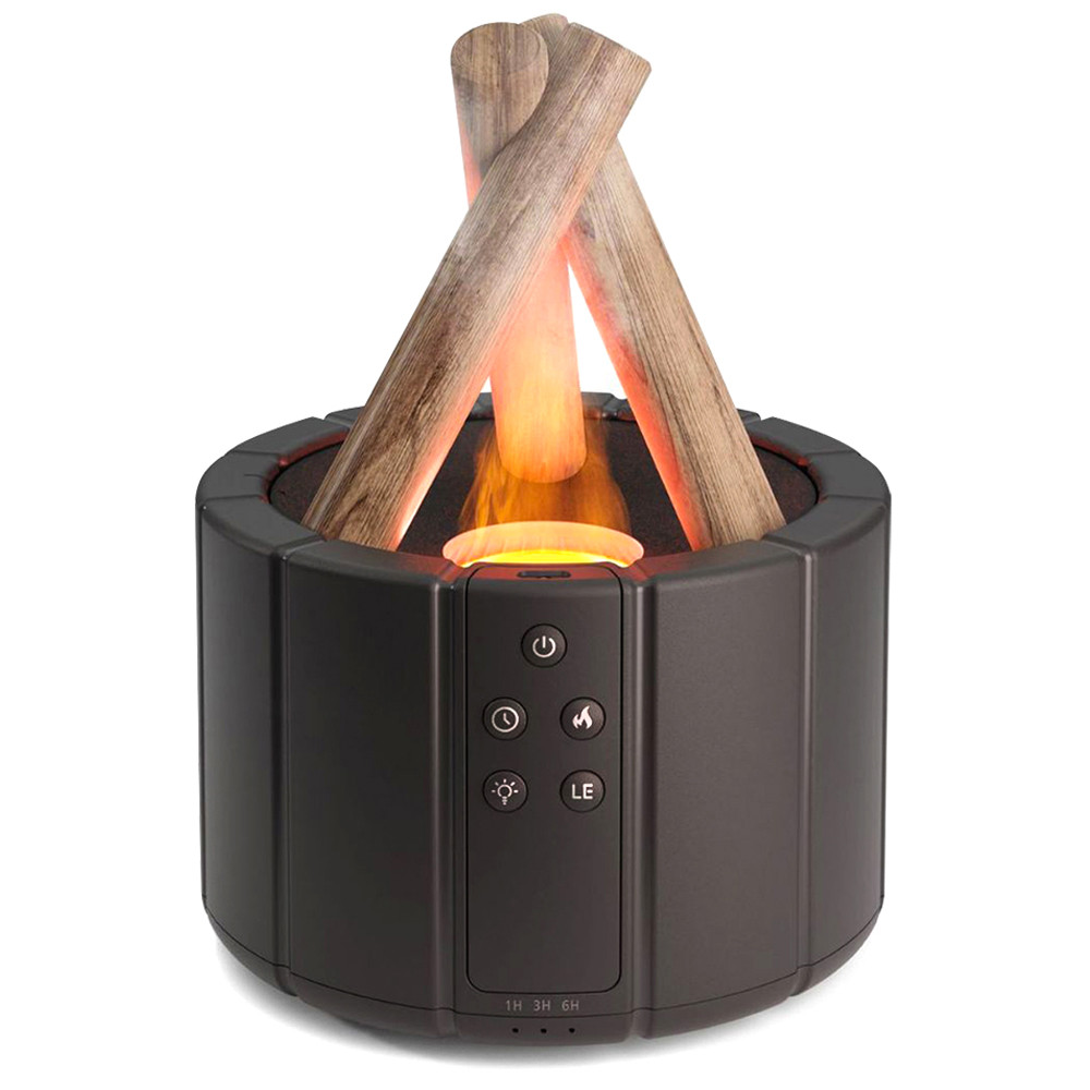 Светодиодный USB увлажнитель-аромадиффузор Bonfire с пультом Д/У, черный