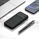 Внешний аккумулятор Odyssey (10000 mAh) с беспроводной зарядкой (5W), черный, фото 2