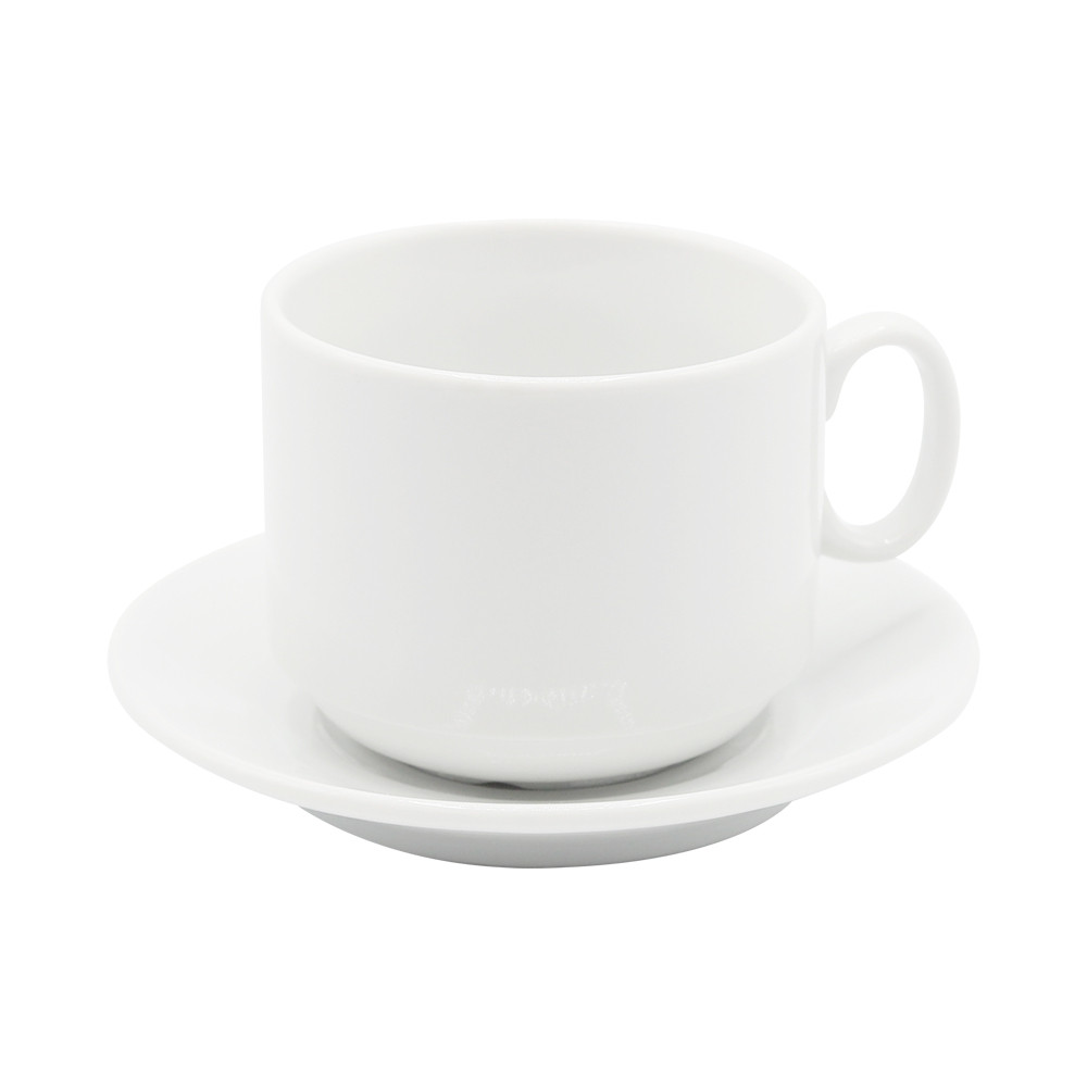 Чайная пара фарфоровая Cappuchino в коробке, белый