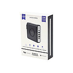 Внешний аккумулятор Gemini с беспроводной зарядкой и сетевым адаптером, 10000 mAh, черный, фото 7