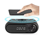 Часы Radon с беспроводной зарядкой, чёрный, фото 3