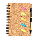 Блокнот Гарольд со стикерами и шариковой ручкой, черный, фото 6