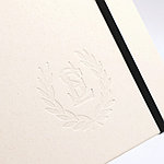 Блокнот из переработанных тетрапак в твёрдом переплёте Rebirth, серый, фото 5