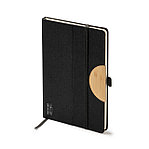 Блокнот DARIT A5 в твёрдом переплёте, черный, фото 2
