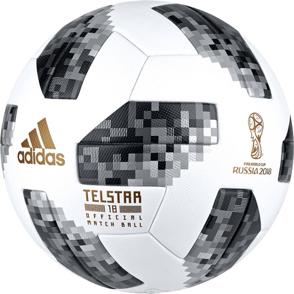 Официальный игровой мяч 2018 FiFa World Cup Russia , белый/ черный