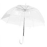 Прозрачный зонт-трость Klar, белый, фото 2