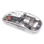 Мышь компьютерная беспроводная прозрачная Crystal, черный, фото 2