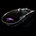 Мышь компьютерная беспроводная прозрачная Crystal, черный, фото 5