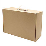 Подарочная коробка из МГК (с ручкой) 35,5*23,4*12,5 см, белый, фото 2