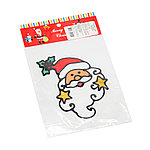 Наклейки на окна (пластиковые) (дед мороз 15*23), мультиколор, фото 2