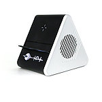 Колонка Dorn с беспроводной зарядкой и подсветкой гравировки, черный, фото 2