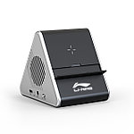 Колонка Dorn с беспроводной зарядкой и подсветкой гравировки, черный, фото 5