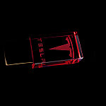 Флешка Moon 16 Гб, красный, фото 3