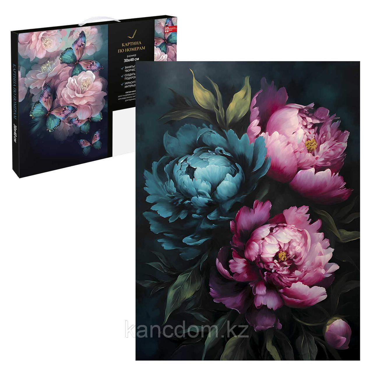 Картина по номерам Феникс+ "ЯРКИЕ ЦВЕТЫ" 30х40 см, арт. 67930