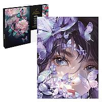 Картина по номерам Феникс+ "ДЕВУШКА С БАБОЧКАМИ" 30х40 см, арт. 67924