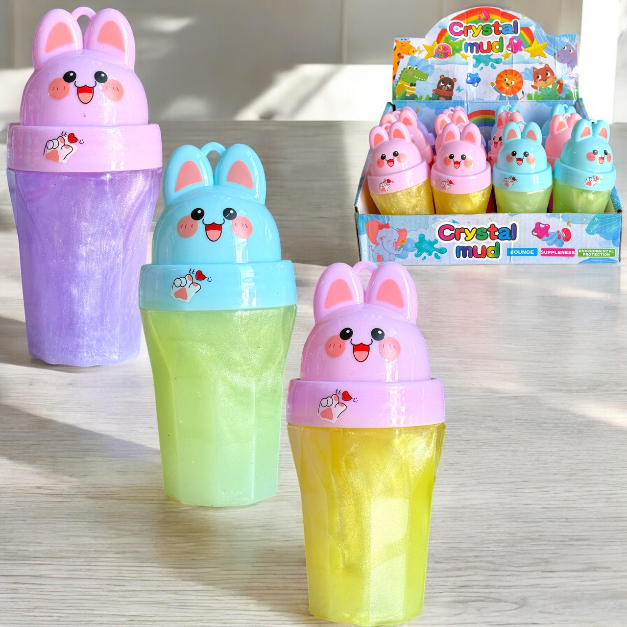 2011-4 Антистресс слайм пухлый зайчик, фото 1