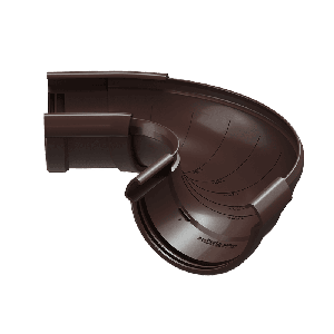 Угол желоба регулируемый LUX, шоколад