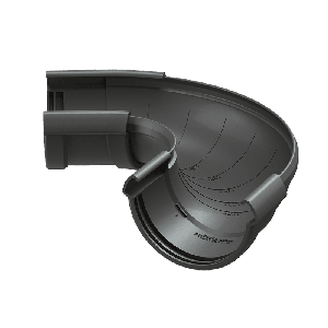 Угол желоба регулируемый LUX, графит
