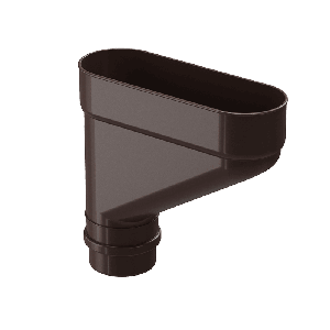 Коллектор для водостока Lux, шоколад