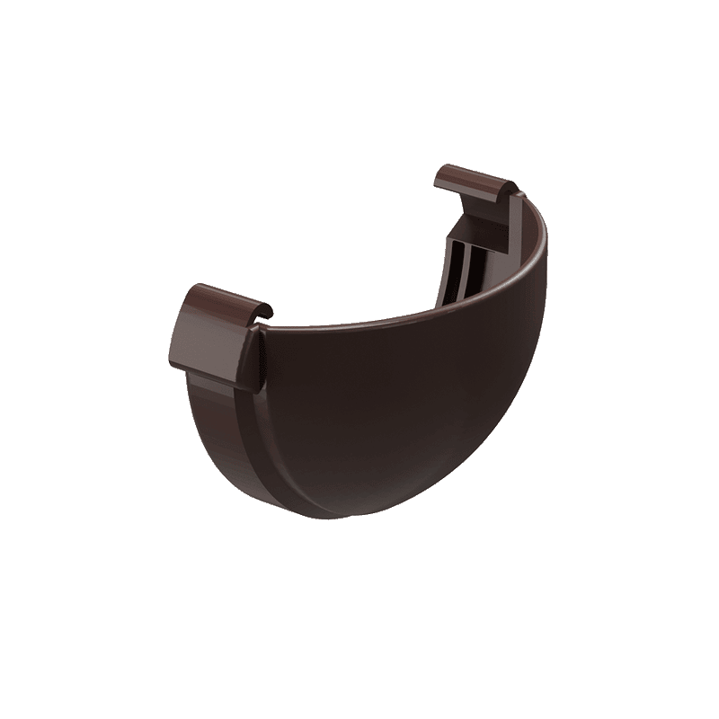 Заглушка желоба Lux, шоколад