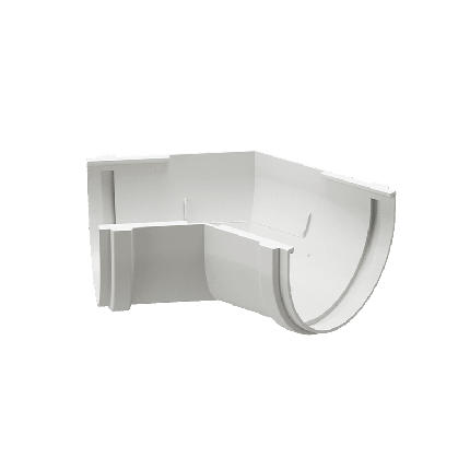 Угол желоба 135˚ Premium, пломбир, фото 1