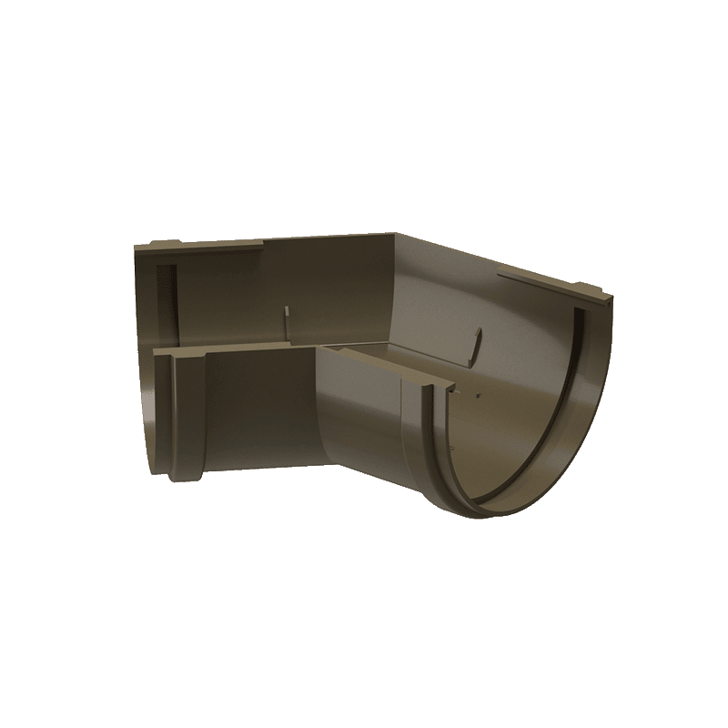 Угол желоба 135˚ Premium, каштан