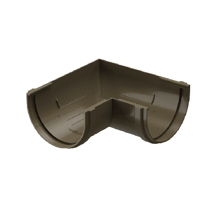 Угол желоба 90˚ Premium, каштан, фото 1