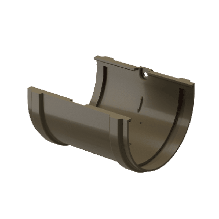 Соединитель желобов Premium, каштан, фото 1