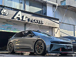 Обвес переделка для Zeekr 001 2021 в 001 Facelift 2024+ Зикр Капот Губа переднего бампера Диффузор