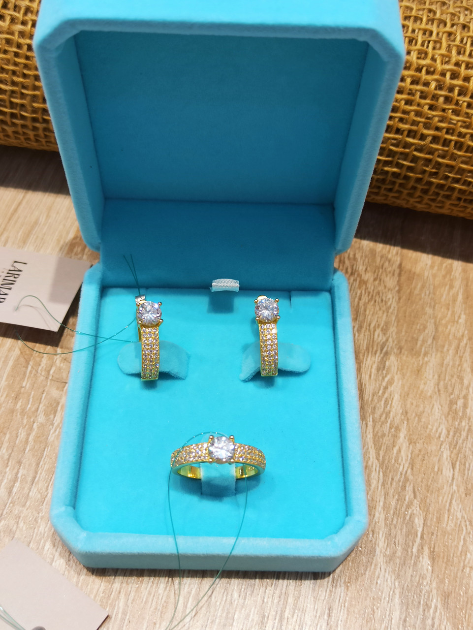 Комплект / Swarovski / размер кольца: 18 ( пр. Абая 141 ), фото 1