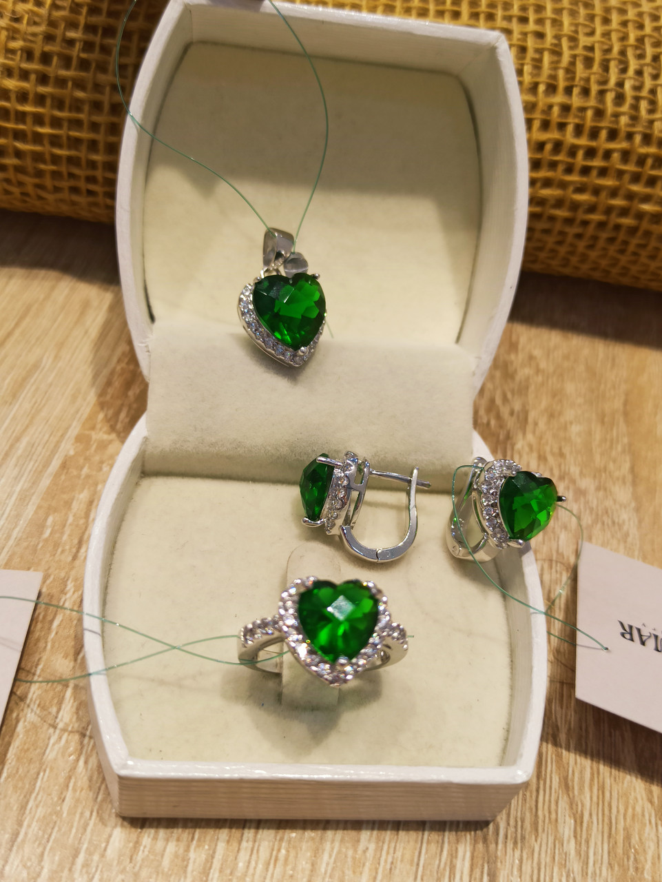 Комплект / размер кольца: 18 ( пр. Абая 141 ), фото 1