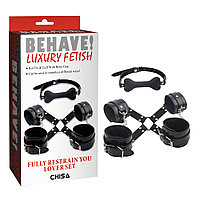 Luxury Fetish - НАБОР: Кляп, Наручники, Оковы