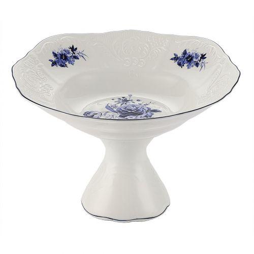 Блюдо на ножке,десертное 31 см,коллекция Blue Flower P.L. Proff Cuisine