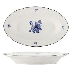 Блюдо овальное,глубокое 24*16 см, 350 мл, коллекция Blue Flower  P.L. Proff Cuisine