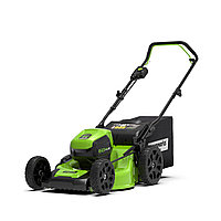 Газонокосилка аккумуляторная Greenworks 2502807UB 60V 46 см бесщеточная с 1хАКБ 4 Ач и ЗУ