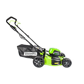 Газонокосилка аккумуляторная Greenworks 2502807UB 60V 46 см бесщеточная с 1хАКБ 4 Ач и ЗУ, фото 3
