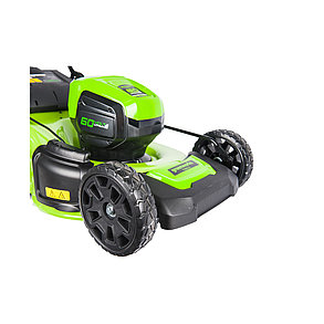 Газонокосилка аккумуляторная Greenworks 2502807UB 60V 46 см бесщеточная с 1хАКБ 4 Ач и ЗУ, фото 4
