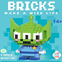 3D Мини-конструктор Bricks "Инопланетянин"