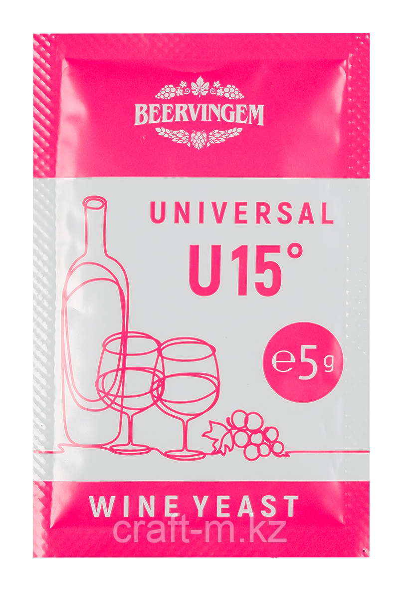 Винные дрожжи Beervingem "Universal U15", 5 г
