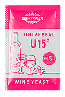 Винные дрожжи Beervingem "Universal U15", 5 г