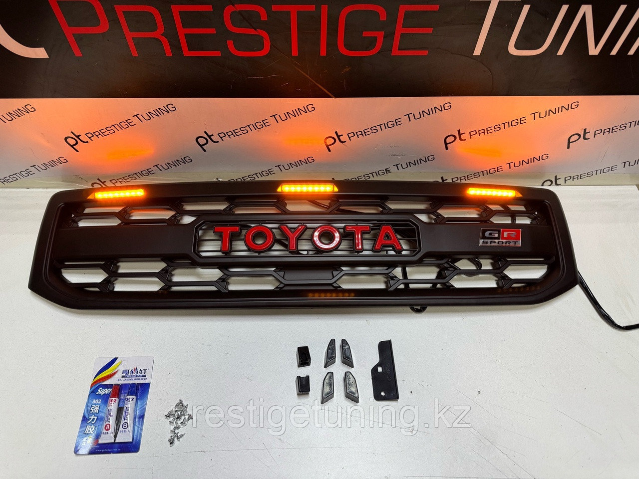 Решетка радиатора на Land Cruiser Prado 120 2003-09 дизайн OFF ROAD, фото 1