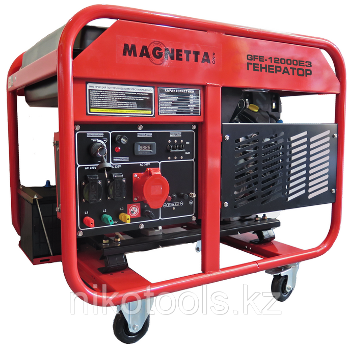 Magnetta, GFE12000E3, Бензиновый генератор 10 кВт