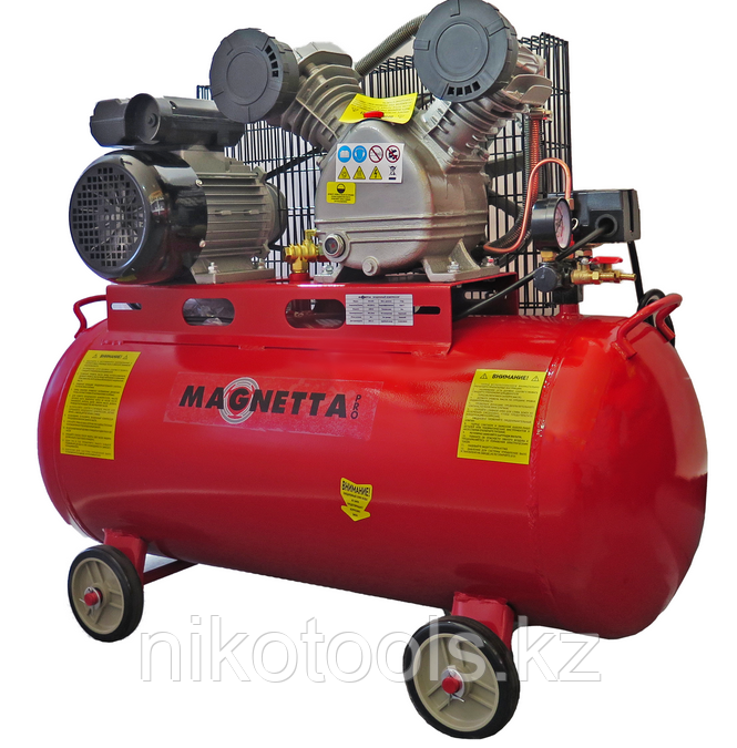 Magnetta, SV0.25/8-80L, Компрессор воздушный поршневой масляный с ременным приводом