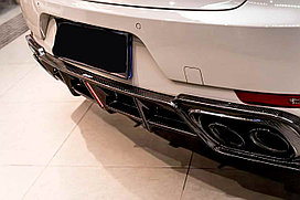 Карбоновый обвес для Porsche Macan 2018-2021 Диффузор заднего бампера Губа переднего бампера Боковые пороги