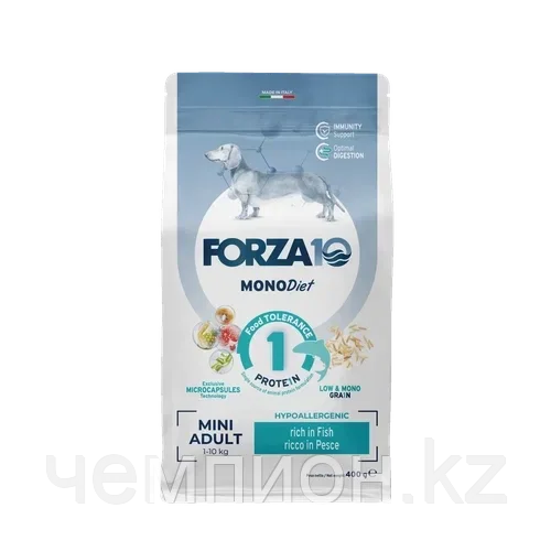 11700 Forza10 Mini Diet pesce, Форца10 диетический корм из рыбы для собак мелких пород, уп.400г.