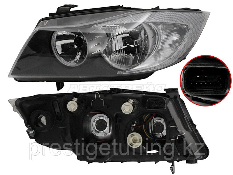Передняя фара левая (L) на Bmw 3-Series 2004-10 Под электрокорректор (TYC TW)